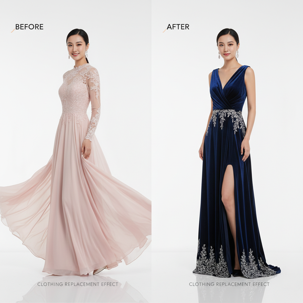 AI换衣示例图