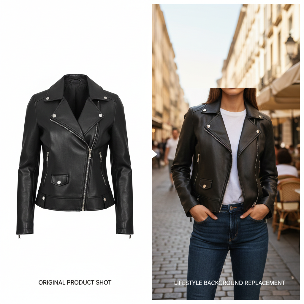 AI换背景示例图