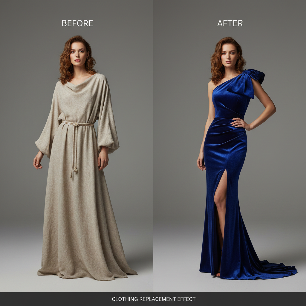 AI换衣示例图