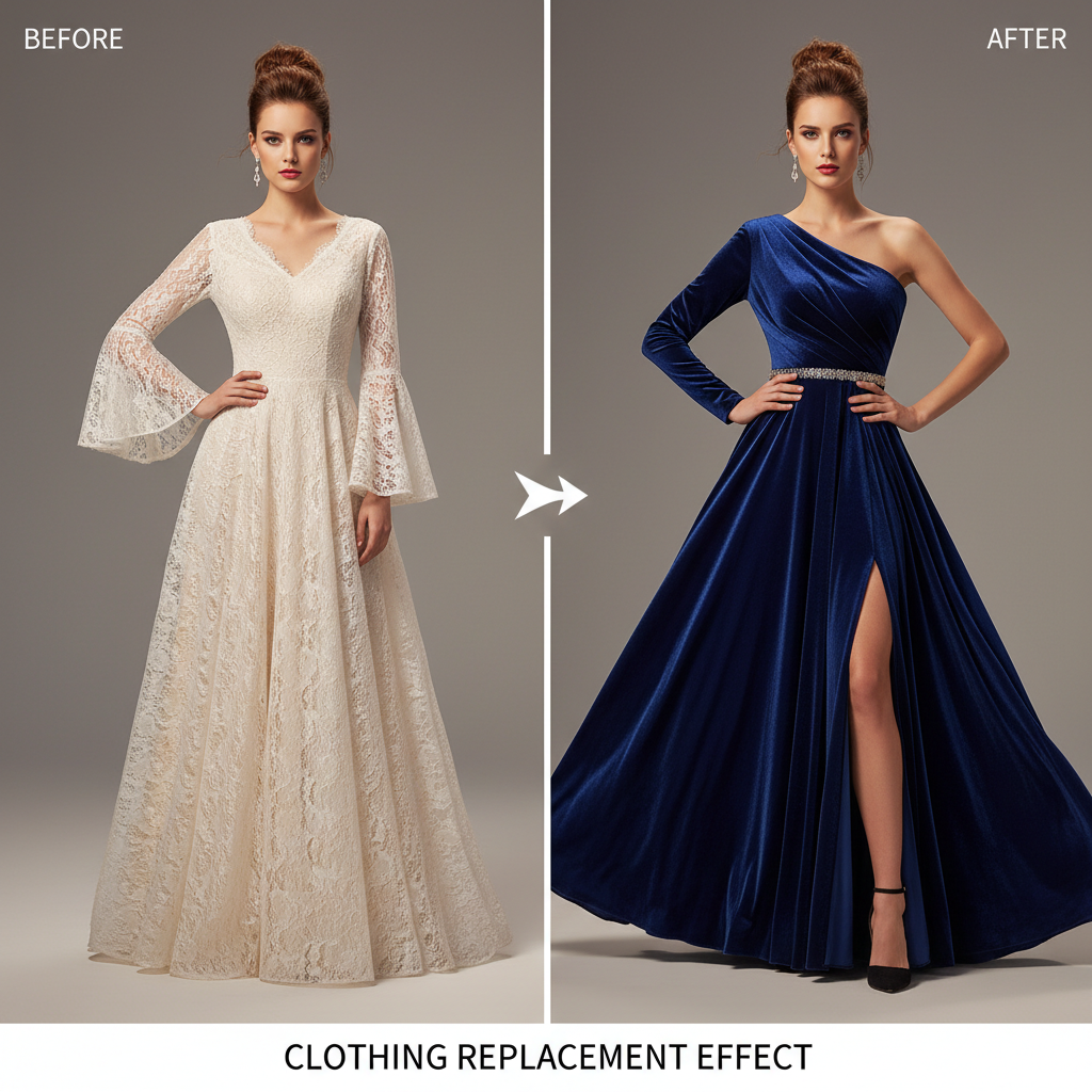 AI换衣示例图