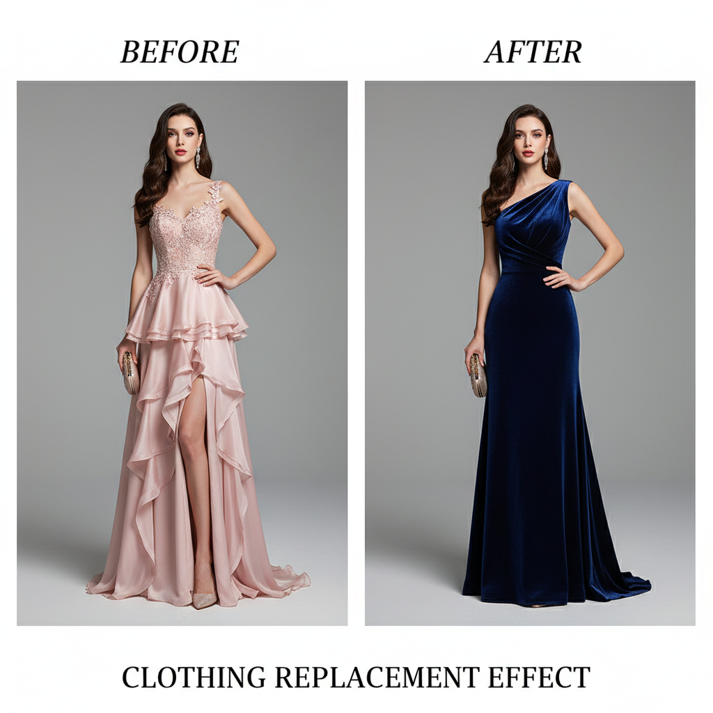 AI换衣示例图